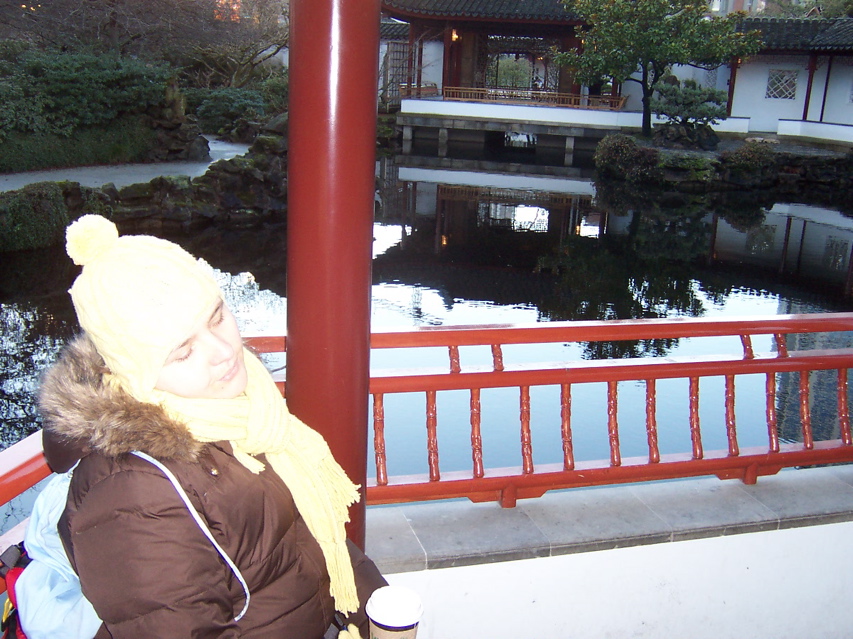 Verica in the Chinese garden