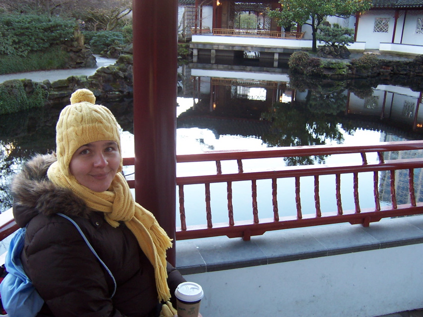 Verica in the Chinese garden