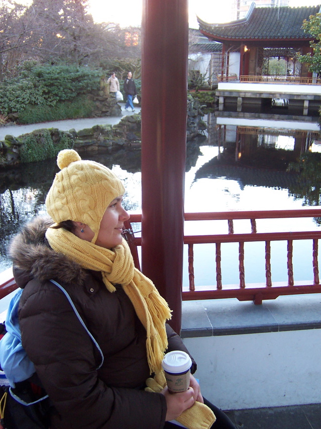 Verica in the Chinese garden