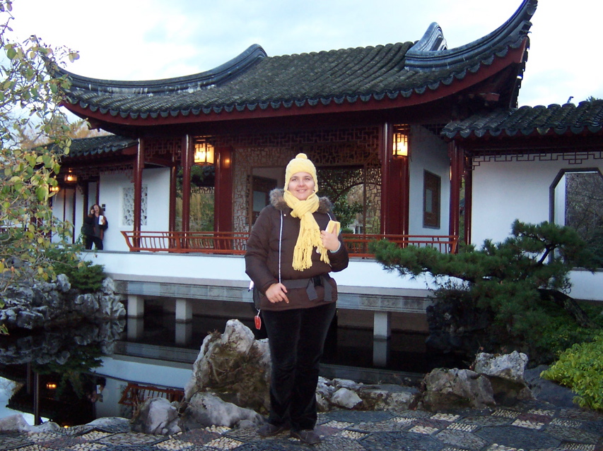 Verica in the Chinese garden