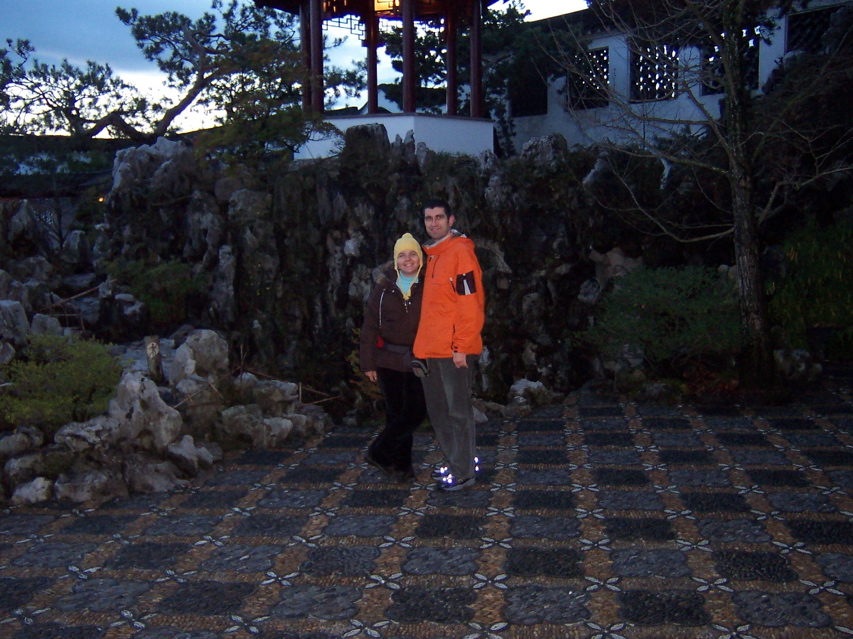 Verica and Jovca in the Chinese garden