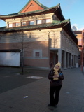 Verica in front of Chinese Garden